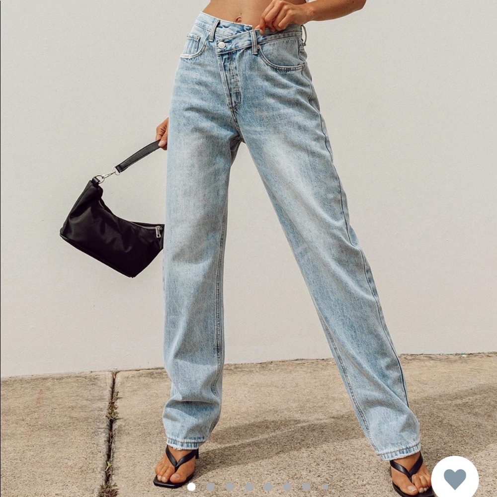 PRINCESS POLLY Asymmetrical JEANS